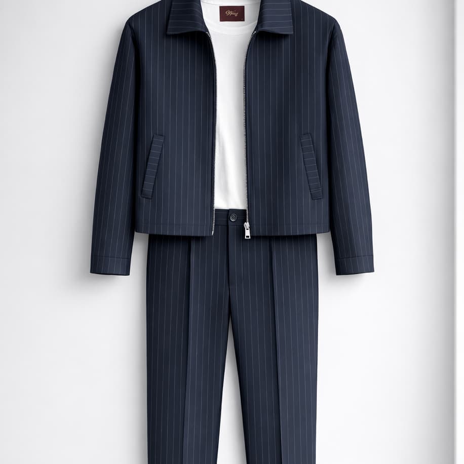 Zr Takım - Lacivert Çizgili - Görsel 1